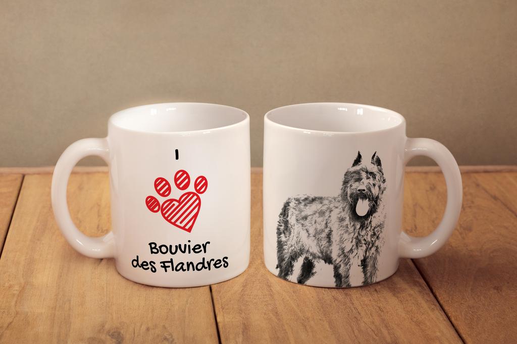 Bouvier Des Flandres, Flanders Cattle Dog - Cup with a Dog, Cute Cup with Graphics, a Gift with Your Photo from the Art-Dog Brand