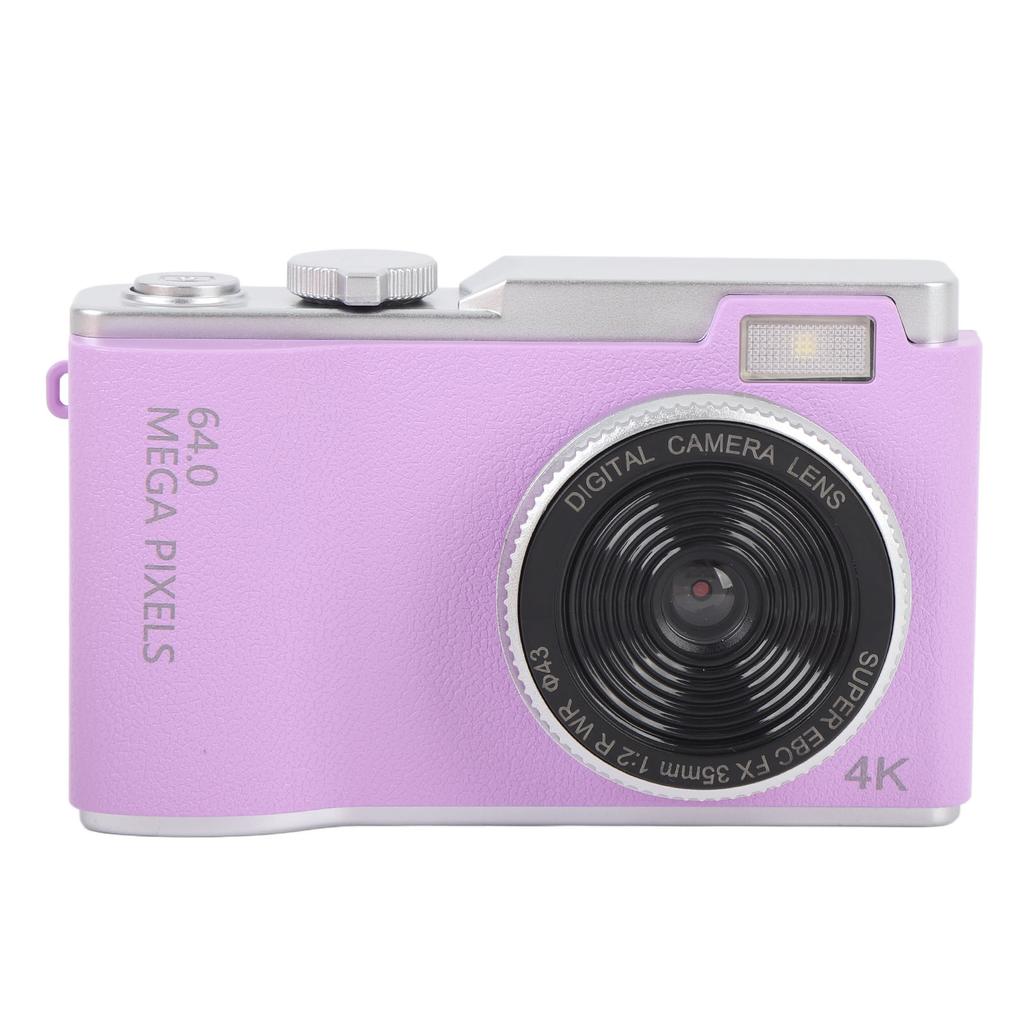 4K 64MP Digital Camera Compact Point and Shoot Camera with 16X Digital Zoom 2.4 Inch IPS Screen