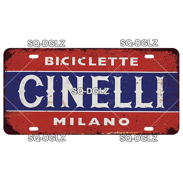 [SQ-DGLZ] Vintage Bike Bicycle Metal Sign Tin Sign Licenses Plate Decor Plaque Metal Vintage Bar Pub Club Home Wall Decoration