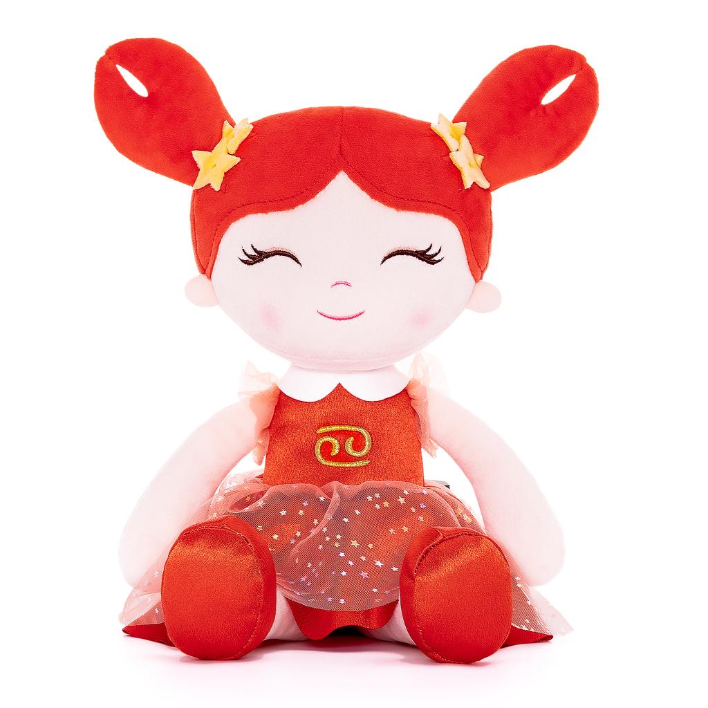 16 Inches Baby Girl Gifts Plush Doll Canceri Constellation Doll In Tangerine Skirt with Gift Box for Christmas Gift