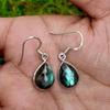 Solid 925 Sterling Silver Labradorite Gemstone Dangle Earring Gift For Her Boho Jewelry Silver Gifts