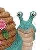 Garden Snail Statue with Solar Lights Resin Sculpture Animal 6x4x5inch for Indoor Outdoor