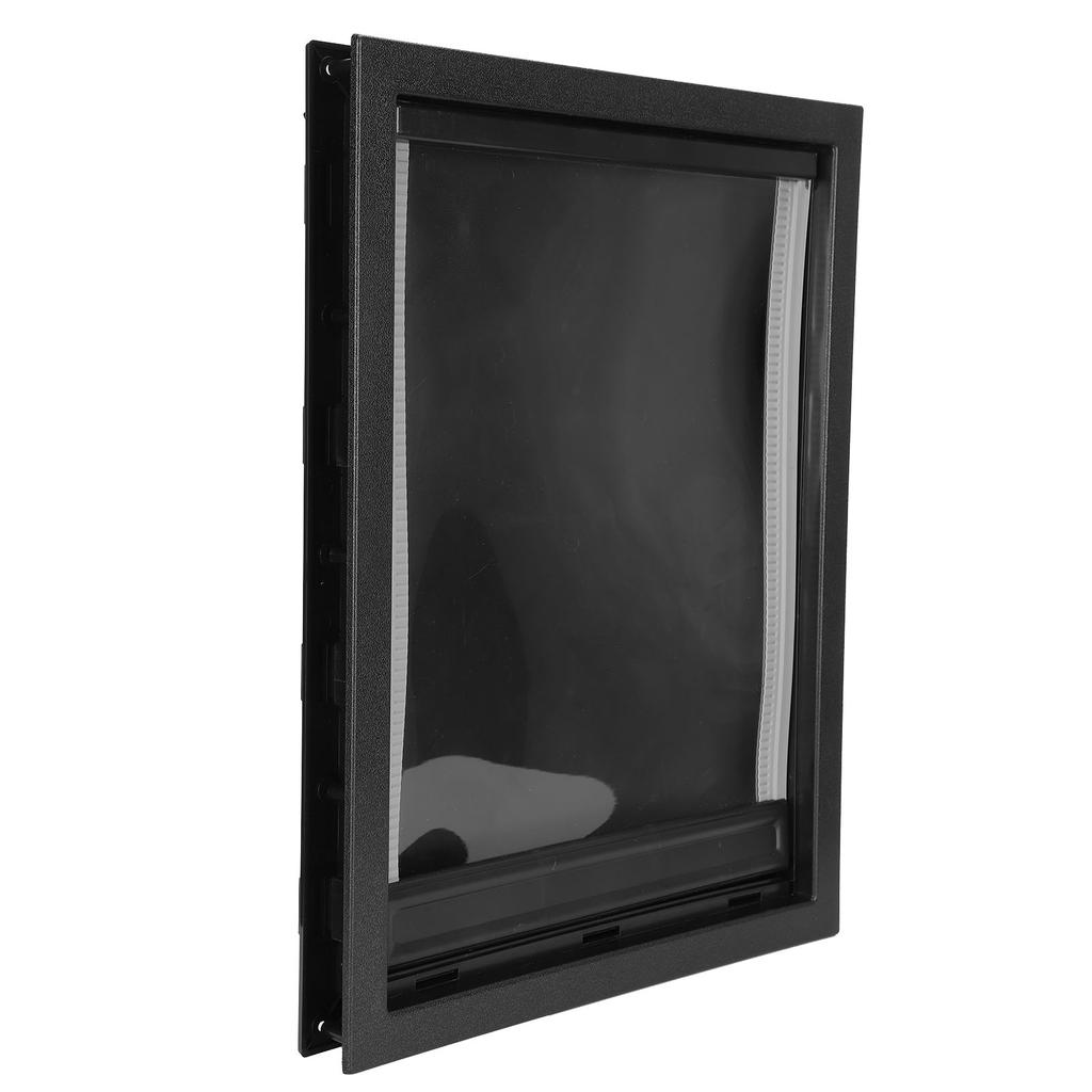 Plastový mazlíček velký středně velký pes odnímatelná instalační dvířka s vestavěným magnetem(Černá )