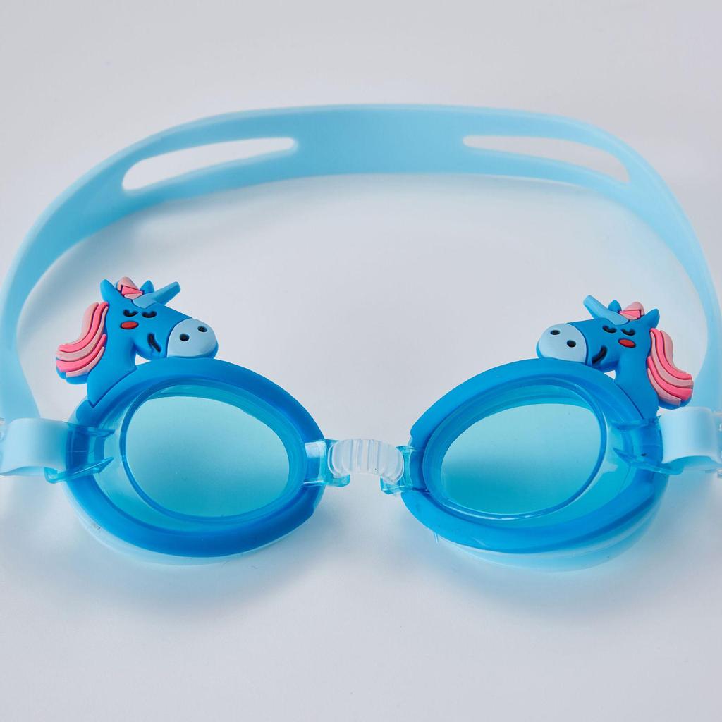 Unicorn Anti-Fog Kids' Swim Goggles with Adjustable Cartoon Strap