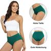 US Plus Size kvinners høy midje bomullsundertøy Mykt pustende undertøy Stretch Briefs Sømløst dameundertøy 5 deler