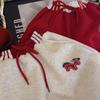 MAMAFUFU Alpaca Wool Fleece-Lined Kids' Winter Sweatpants