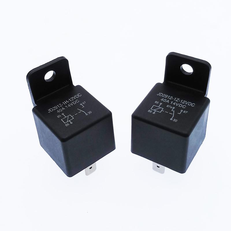 40A Auto Car Relay JD2912 4 Pin 5 Pin DC 12V 24V 36V 48V with Mounting Hole Coil Power 1.8W Automobile Control Device with Line Relays 5