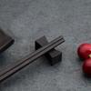 10 Pcs Chopstick Rest Stands Matte Cutlery Stand Stainless Steel Chopstick Holder Black