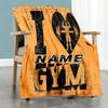 Love Gym Personalized Name Blanket Cozy Customizable Blanket Soft Warm Cozy Perfect for Sofa Livingroom Office Chair Living Room for All Occasions