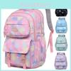 Snowflake Diamond Fashionable Printed Colored Spot Student Backpack For Daily