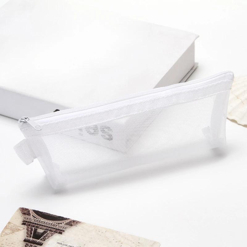 Genți de depozitare din plasă vizibilă pentru studenți, pix de capacitate mare, cutie de creion, cutie de papetărie, perii de machiaj, geantă organizatoare pentru articole de toaletă