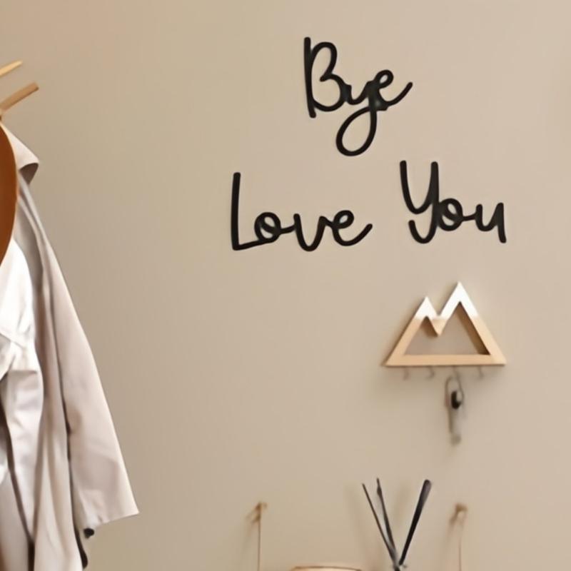 Farmhouse Wall Decors for Living Room,Hallway Entryway,Door Decors Love You Bye Wood Door Signs Modern Home Decors