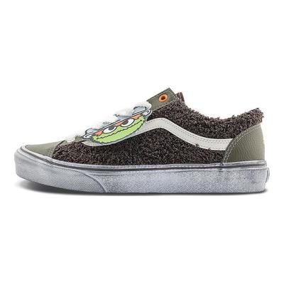 Sesame Street X  Style 36 Lightweight Low-Top Skate Shoes Unisex Sneakers Black Green VN0A54F6YJ7