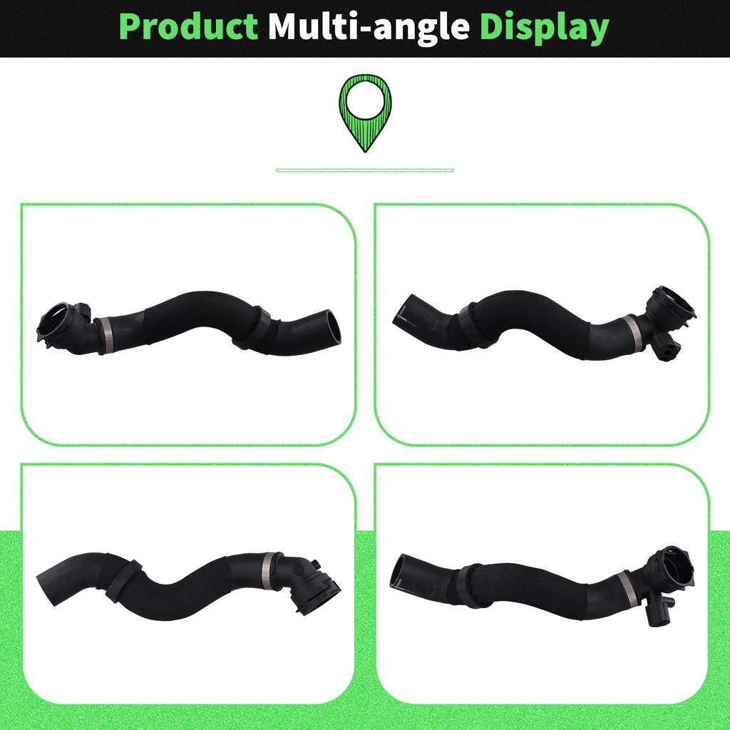 For Bentley Continental Flying Car Radiator Hose Coolant Water Hose 3W0122101A 3W0122101C