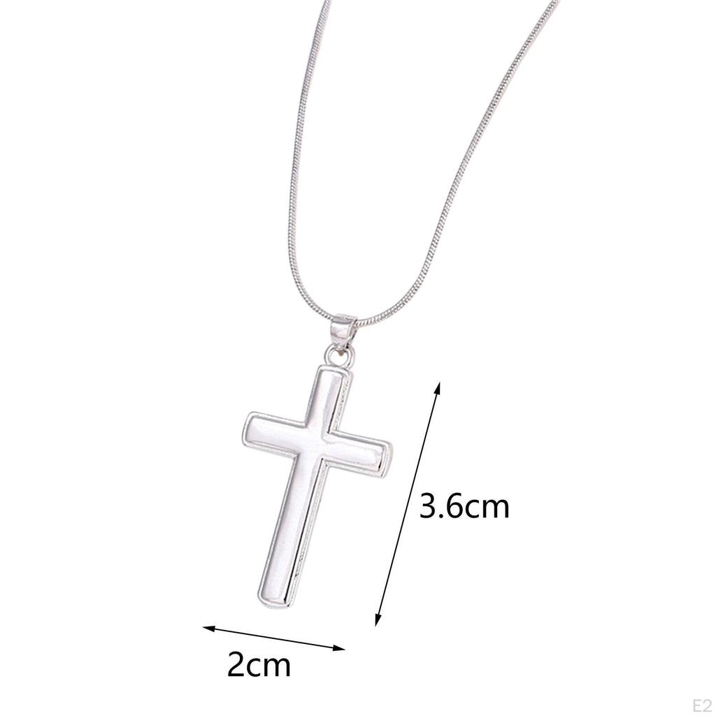 Mens Necklace Cross Pendant for Men Charm Simple Boyfriend to