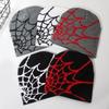 Strick Spinne Netz Design Mütze Skullies Beanies für Männer Frauen Pullover Mützen Y2k Goth Warme Beanie Mützen Neue Hip-hop Street Mütze