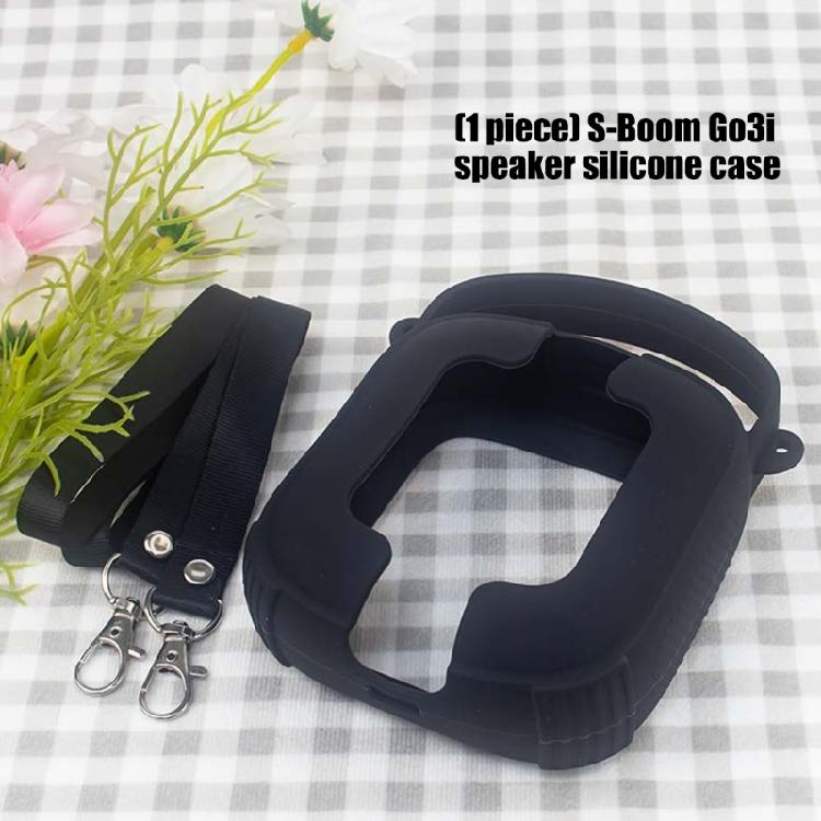 Portable Speaker Sleeve In Silicone with Wrist Strap and Access Openings for Storage, Daily Carry and Home Use