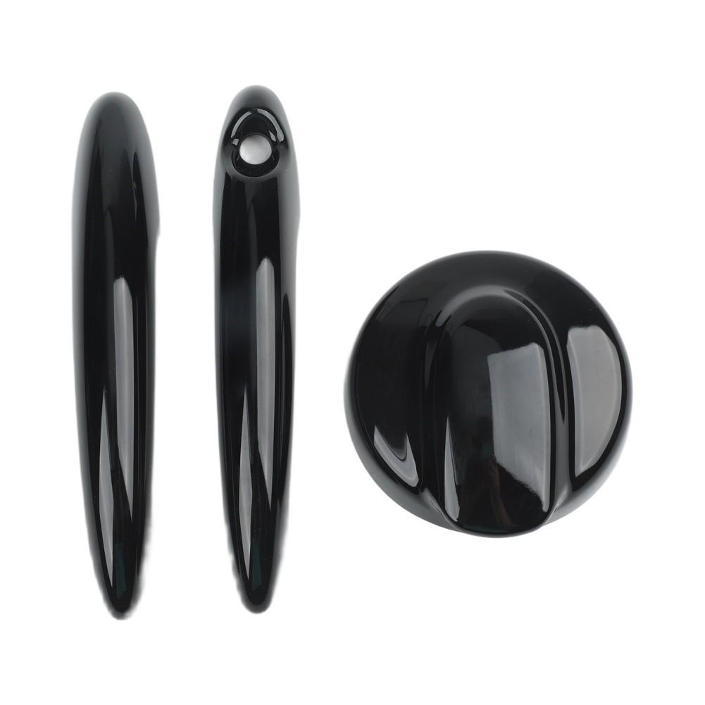 Gloss /Black /ABS Door Handle Covers And Fuel Tank Cap Trim For For MINI R55 Clubman For Cooper S 2007-2014 R56 Hatchback 2006-Good product