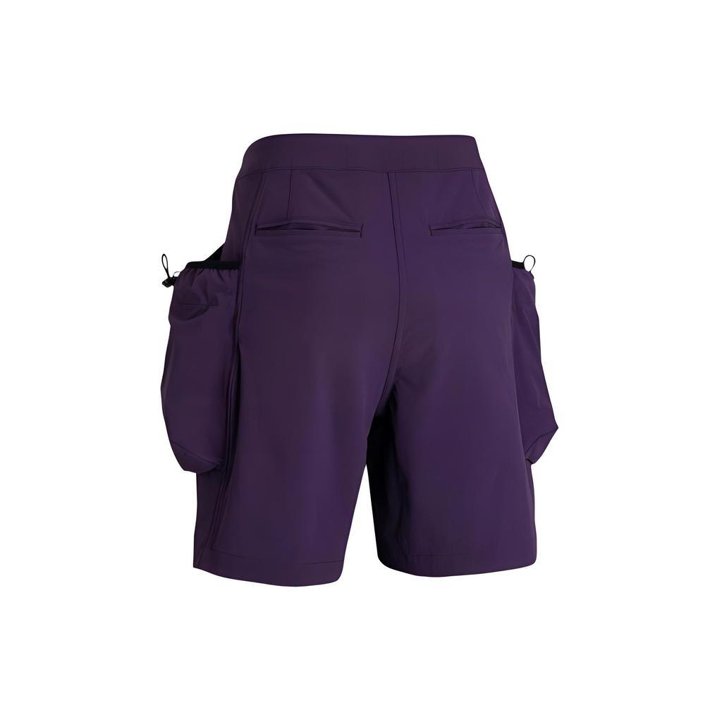 Under Armour Casual Comfortable Straight Leg Cargo Shorts With Logo Decoration Women shorts Formal-Purple 1388063-541