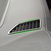 2PCS For Ford Everest 2015 - 2026 Car Front Air Conditioning Vent Air Outlet Cover Sticker Trim Stainless Steel Accessories