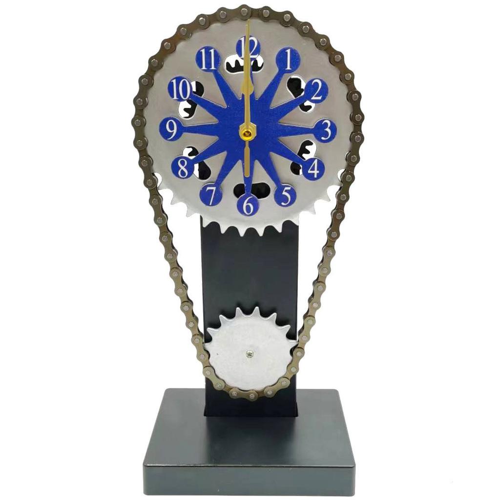 Vintage Rotating Gear Clock Ornament, Antique Style Desktop Clocks, Living Room Modern Table Decoration, Home Vintage Room Decor