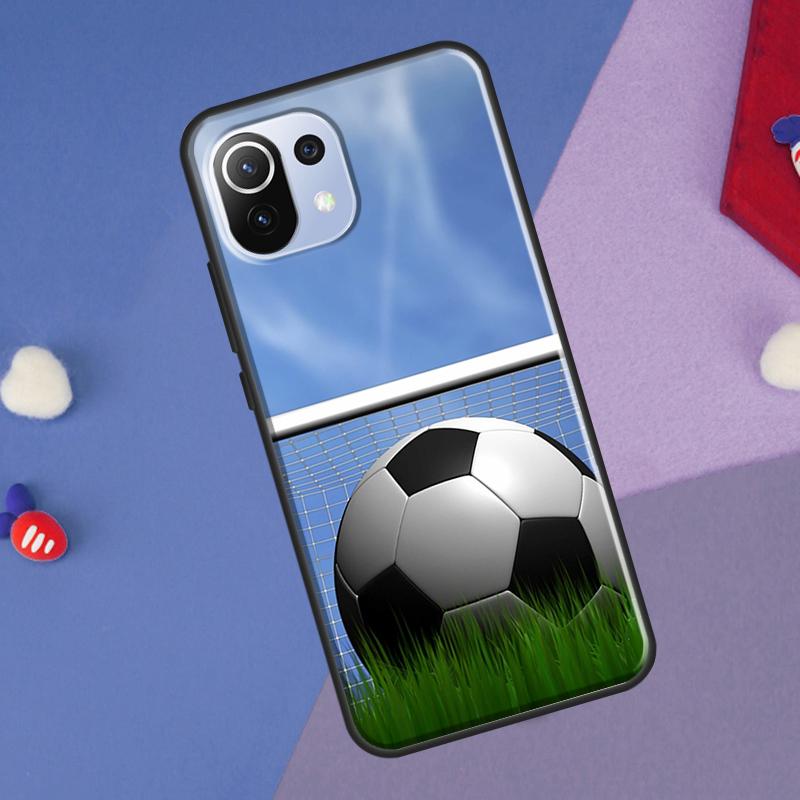 Football Soccer Ball Case For POCO X5 X3 F5 Pro F3 F4 X4 GT M5s C40 Cover For Xiaomi 13 12 Lite 11T 12T Pro 12X