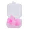 1 Pair Swimming Ear Plugs Soft Silica Gel Waterproof DustProof Water Sports Swim Earplugs(Pink in Bulk )