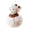 Plush Little Lamb Hanging Pendant Window Decor New Year Xmas Decoration Sheep Pendants  Christmas