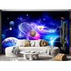 3d Galaxy Wall Mural Stars Moon Mural Removable Night Sky Wallpaper For Bedroom Living Room Wall Paper