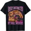 Easily Distracted By Small Wieners Dachshund Dog Lover Funny Graphic TShirt Casual Cotton Tee