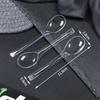 DYMAYKI Disposable Plastic Dessert Spoons