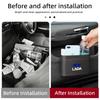 Car Press-Down Storage Box PU Leather Vehicle Trash Can Door Hanging Storage Box For Lada Priora Sedan Sport Kalina Granta Vesta