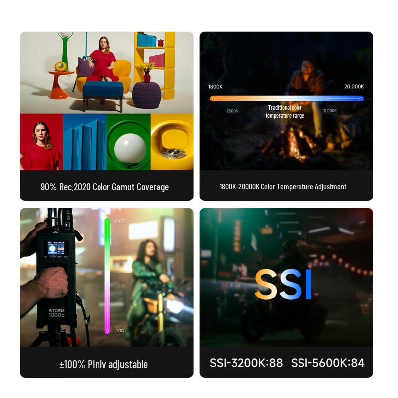 Aputure Storm 80c Handheld RGB LED Video Light