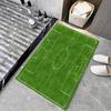 1pc Football Field Plan Bathroom Absorbent Mats Anti-Slip Mats Home Decor Supplies Carpets Home Kitchen Floor Mats