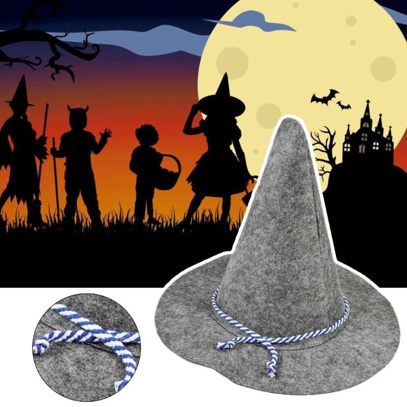 Halloween Witch Hat for Kids Adults Halloween Party Cosplay Costume Props Spooky Witch Hat for Halloween Party