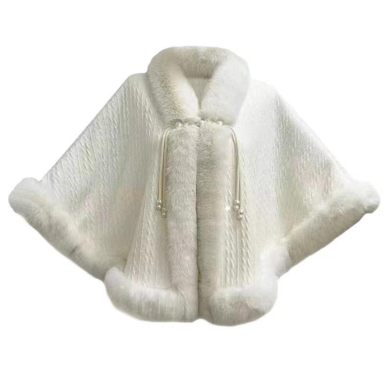 2024 Elegant Republic of China Style Hooded Cloak Shawl for Qipao - Long Sleeve, High-End, All-Match for Autumn and Winter.