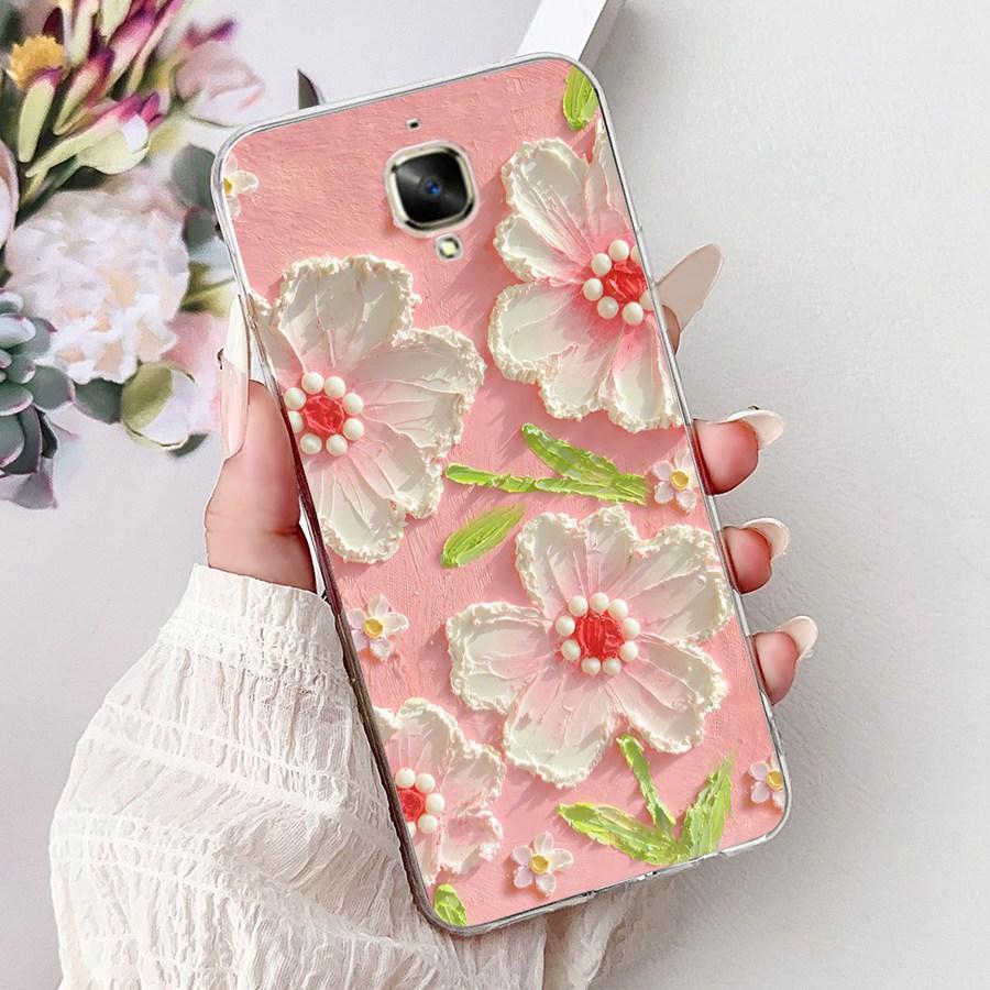 For OnePlus 3T Nord 3 5G Case Butterfly Flower Soft Silicon TPU Phone Cases For One Plus3 3 T Nord3 5G Cover