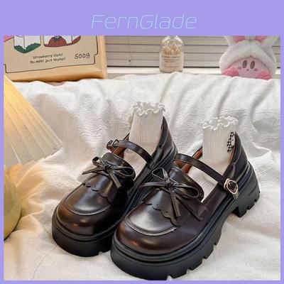 Mary Jane Schuhe für Damen mit Plateau Dickem Absatz Herbst Lässige Schuhe