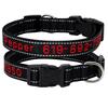 Reflective Nylon Dog Collar Personalized Embroidered ID Name Accessories Dog Collar Engraved Pet Puppy Nameplate Collars Perro