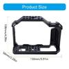 Camera Stabilization Cage for X T4 Cameras Aluminum Alloy Frame Featuring Cold Shoe Thread Holes Handle for Control