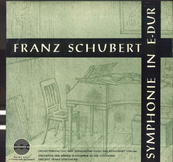 

LP Record FRANZ LITSCHAUER ORCHESTER DER WIE Schubert Symphonie Edur AVRS6057 AMADEO Austria Classical Used