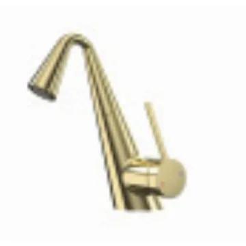 Copper Pull out Sink Faucet Milk White Single Lever Hot Cold Tap Anti-Splash for Bathroom Cabinet Basin Household