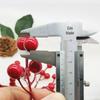 7/12 Head Foam Red Holly Berry Branch for Holiday Decor