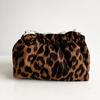 Fashion Women Pearl Zipper Makeup Bag Large Capacity Toiletry Travel Organizer Pouch Ladies Leopard Printed Make Up Bags Gift