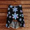 Damen Weihnachtspullover Leichter Strickpullover Lässig Langarm für die Feiertage