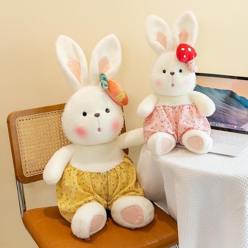 Internet Celebrity Rabbit Plush Toy Press Rag Doll Warm Sun Doll Soothing Sleep Throw Pillow Wedding Gift Girl