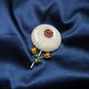 Metal Material Enamel Classic Style Flowers Pins Vintage Pins Party And Casual Wear