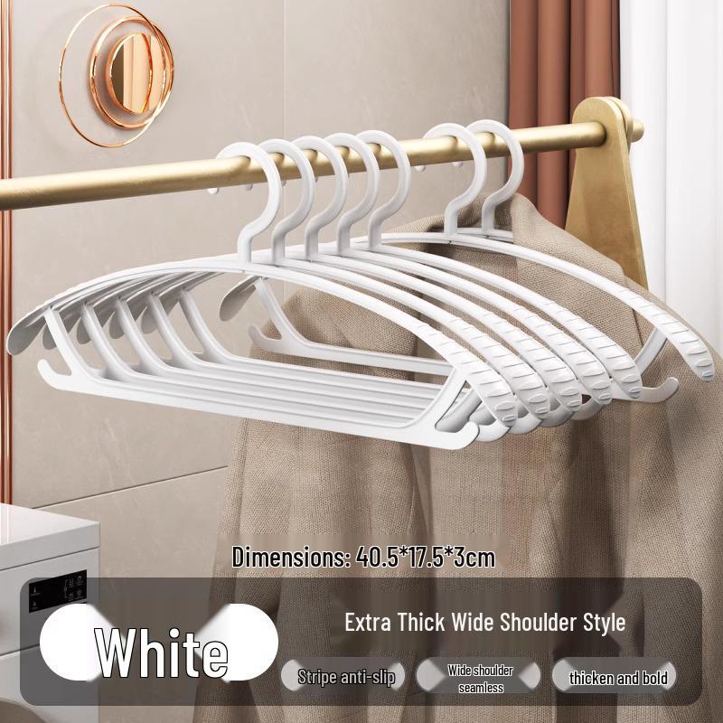 Rutschfester Breitschulter-Kleiderbügel mit spurloser Polsterung für Kleiderschrank und Trockenschutz