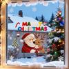 Christmas Window Stickers Santa Clauds Elk Decals Waterproof PVC Christmas Tree