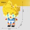6cm high particle building blocks assembly toys mini desktop ornaments room decoration Halloween Christmas anime cartoon kawaii